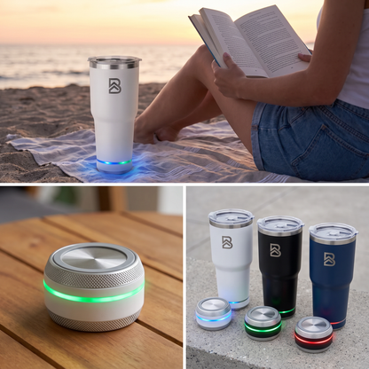 Vaso Térmico con Parlante Bluetooth 780ml Rosado - BEFLOW Beat