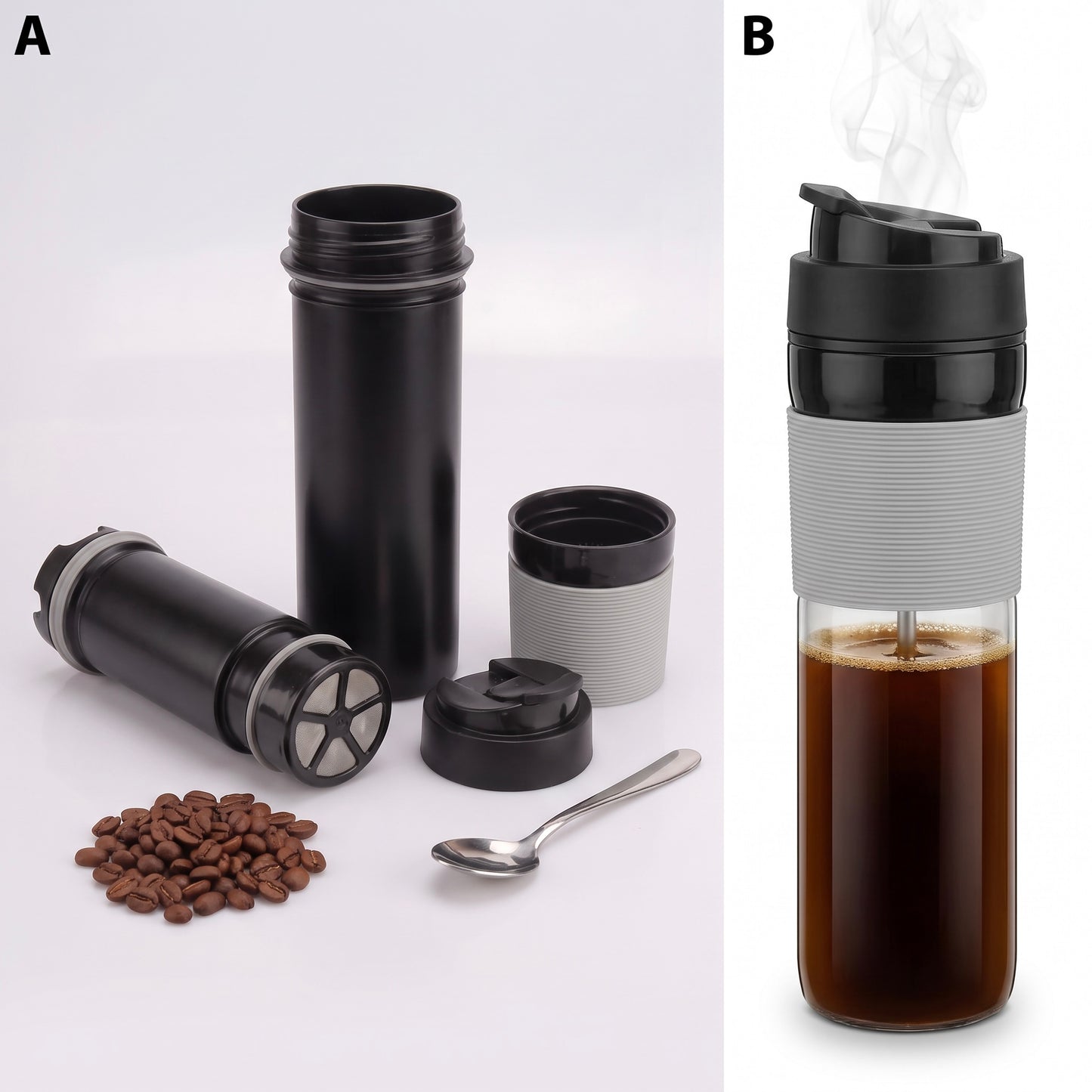 Cafetera Prensa Francesa Portátil 400ml – BEFLOW Press
