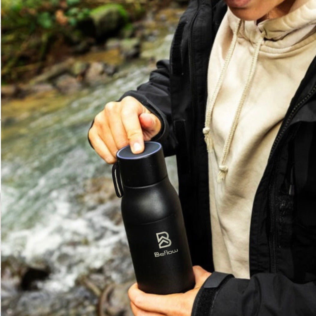BEFLOW® S1 PRO by VSITOO – Botella Inteligente UV Negra