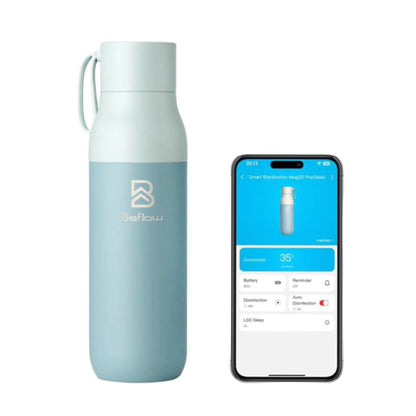BEFLOW S1 PRO by VSITOO – Botella Inteligente UV Celeste