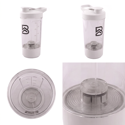 Shaker Eléctrico de Proteína 450ml Blanco - BEFLOW Blend