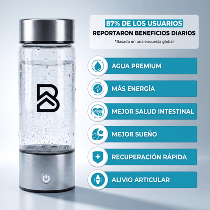 Botella de Agua Hidrogenada 420ml - Beflow Pure